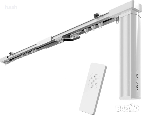 Mоторизирана релса за завеси ABALON т 1 до 4 метра, с дистанционно управление