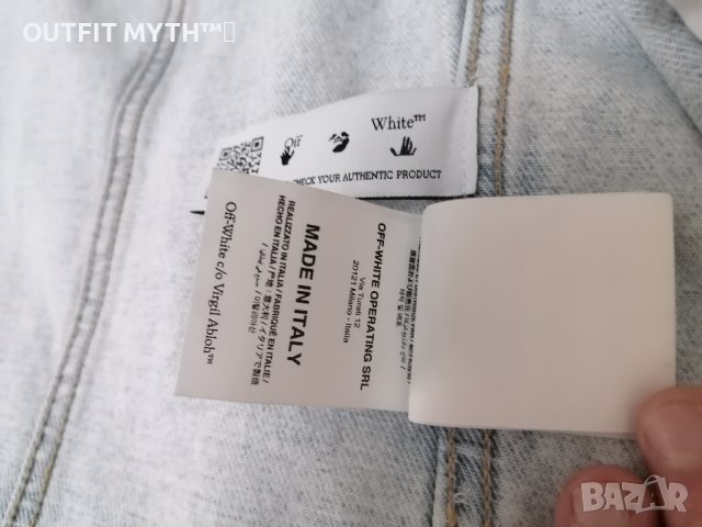 OFF-WHITE ОРИГИНАЛНО ДЪНКЕНО УНИСЕКС ЯКЕ , снимка 4 - Якета - 42749113