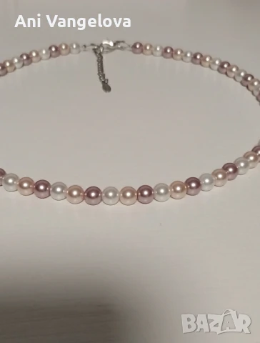 Колие с перли от седеф, снимка 2 - Колиета, медальони, синджири - 51153133