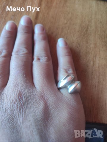 Сребърен пръстен (57), снимка 2 - Пръстени - 38500130