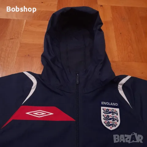 Мъжко горнище /ветровка/ Англия 🏴󠁧󠁢󠁥󠁮󠁧󠁿 Умбро - England 🏴󠁧󠁢󠁥󠁮󠁧󠁿 Umbro - season 2007/2009, снимка 2 - Футбол - 49215150