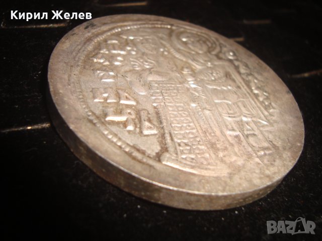 СРЕДНОВЕКОВНА ЦИВИЛИЗАЦИЯ на БЪЛГАРИЯ ИЗЛОЖЕНИЕ в ПАРИЖ 1980г. ПОСРЕБРЕН МАСИВЕН ПЛАКЕТ МОНЕТА 7465, снимка 3 - Колекции - 30877040