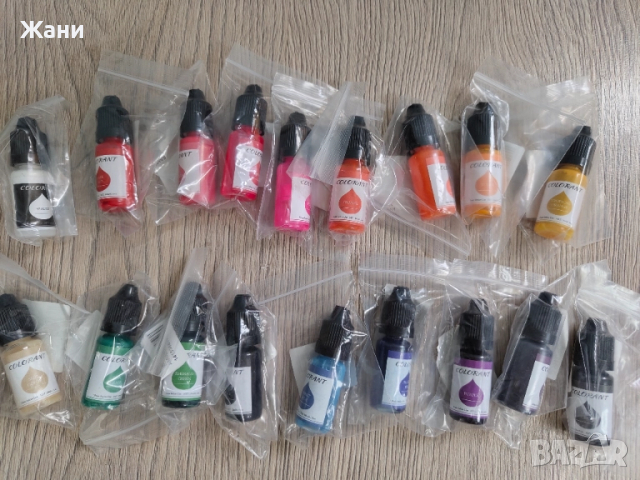 Течна боя пигмент за сапун и восък, снимка 7 - Други - 51684635