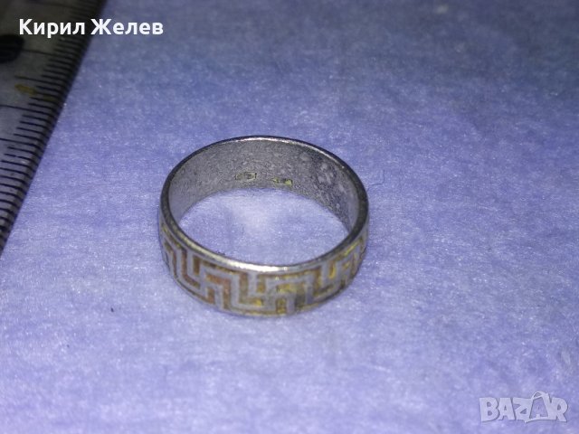 СТАР СРЕБЪРЕН ПРЪСТЕН с ГЕРМАНСКИ РУНИ СВАСТИКА и2 ПЕЧАТА За ВИСОКА ПРОБА СРЕБРО и На МАЙСТОРА 40538, снимка 12 - Антикварни и старинни предмети - 42762946
