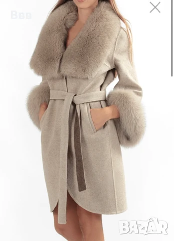 Елегантно зимно палто, снимка 2 - Палта, манта - 51419405