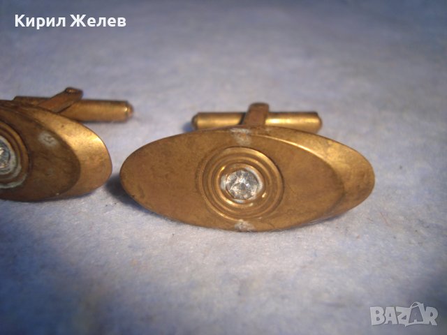 СТАРИННИ БРОНЗОВИ РЕТРО АРТ ДЕКО СТИЛ БУТОНЕЛИ с ЮВЕЛИРНО ФАСЕТИРАНИ ЦИРКОНИ 10075, снимка 8 - Антикварни и старинни предмети - 37610062