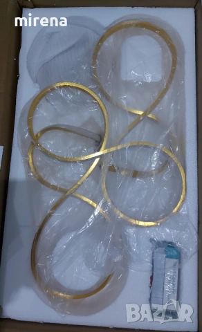 LED лед модерна арт спирална димируема таванна лампа полилей, снимка 6 - Полилеи - 40446810