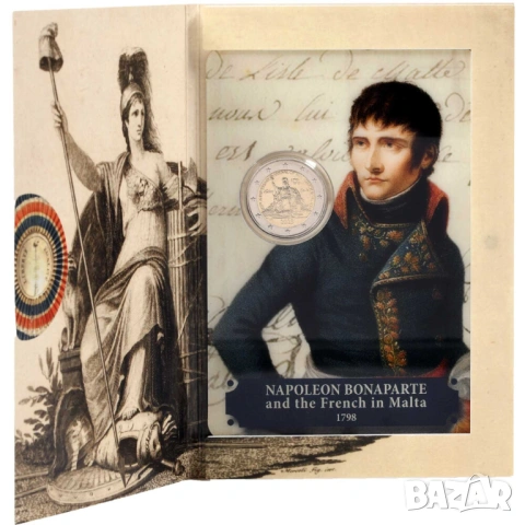 Малта 2 евро 2023 Пристигането на французите Наполеон, снимка 3 - Нумизматика и бонистика - 53948073