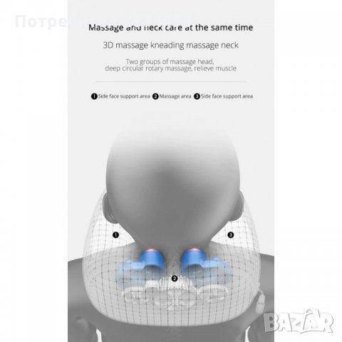 2657 Преносима Масажираща Възглавница За Пътуване И Почивка U-Pillow, снимка 10 - Масажори - 34565549