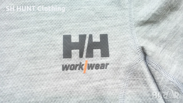 HELLY HANSEN 75106 Grey Lifa Base Layer 57% Merino Wool размер S работна термо блуза W4-550, снимка 5 - Блузи - 52025502