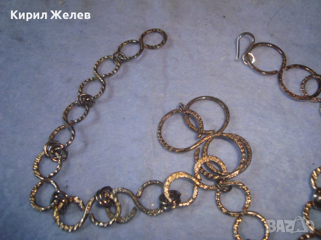 МНОГО КРАСИВА ПОЗЛАТЕНА РЕТРО - АРТ ОГЪРЛИЦА КОЛИЕ 27941, снимка 5 - Колиета, медальони, синджири - 37065362