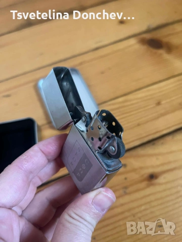 Оригинална Zippo запалка със SFOR инсигния – колекционерска, снимка 6 - Запалки - 54131436