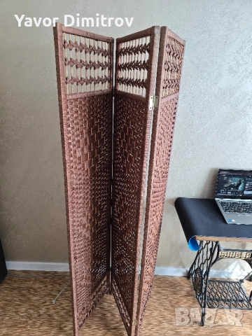 Параван от естествен ратан, снимка 2 - Паравани - 52428764