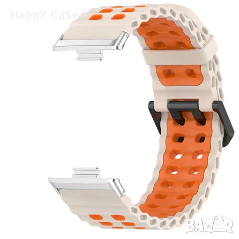 Huawei Watch Fit 3 / 4 / 4 Pro / DUAL COLOR Двуцветна силиконова каишка, снимка 9 - Каишки за часовници - 51400236