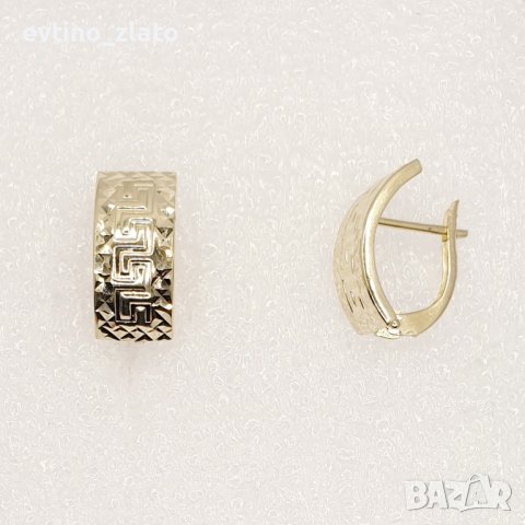 Дамски златни обеци 14к 585пр, снимка 11 - Обеци - 38396783