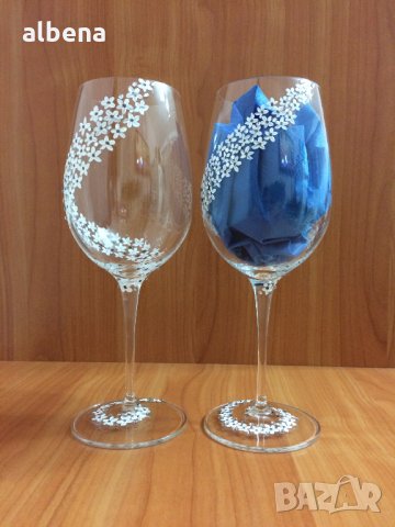 Рисувани чаши, снимка 3 - Декорация за дома - 31763877