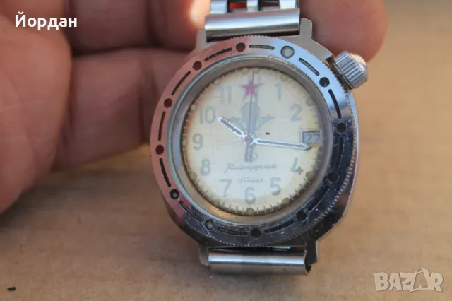 СССР мъжки ръчен часовник ''Восток Командирски'' , снимка 3 - Мъжки - 49404939