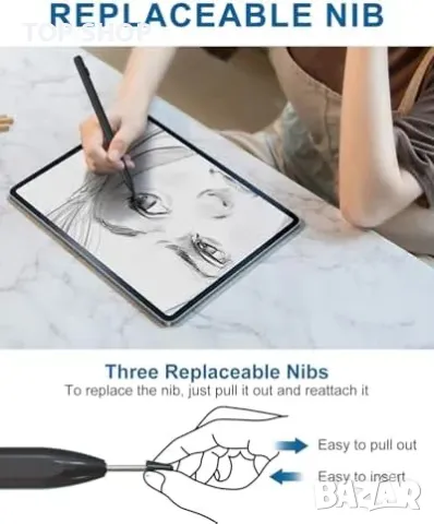 Нов Сензитивен стилус за рисуване писане Chromebook Amazon Fire Max 11, снимка 4 - Друга електроника - 49567127