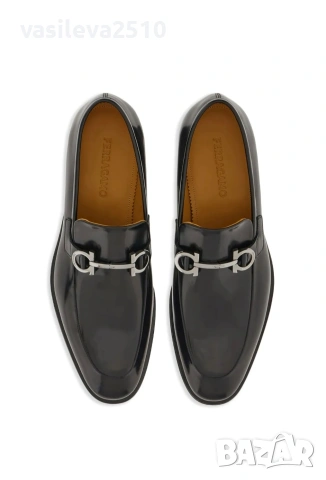 Salvatore Ferragamo оригинални мъжки елегантни обувки от естествена кожа 