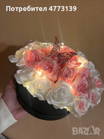 Букет от сатенени рози – вечен подарък