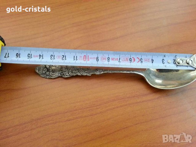 сребърна лъжичка , снимка 4 - Антикварни и старинни предмети - 30719614