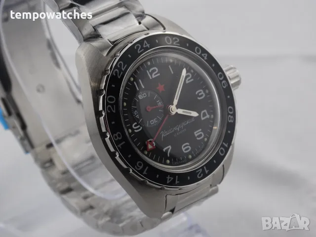 ВОСТОК КОМАНДИРСКИЕ АВТОМАТИЧЕН-GMT ref: 02019А, снимка 10 - Мъжки - 41667266
