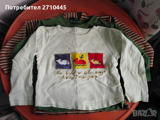 Лот 86 см., 4 броя за 4 лв., снимка 6 - Бебешки блузки - 36552600