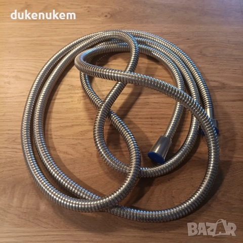 Гъвкав душ маркуч 3 м – противоусукващ, неръждаема стомана, снимка 8 - Смесители - 53229295