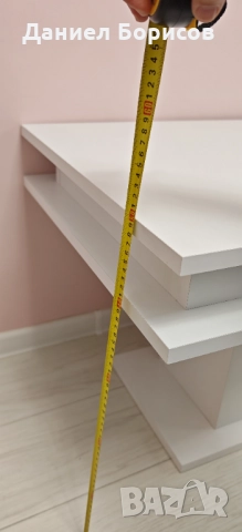 Модерна бяла холна маса с LED осветление, снимка 6 - Маси - 52101356