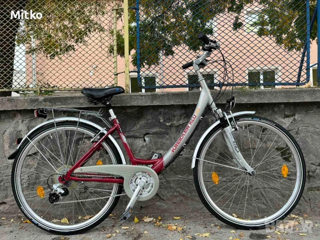 28 цола алуминиев велосипед с 21 скорости усилени капли амортисьори предни палцови команди като нов, снимка 11 - Велосипеди - 52097439