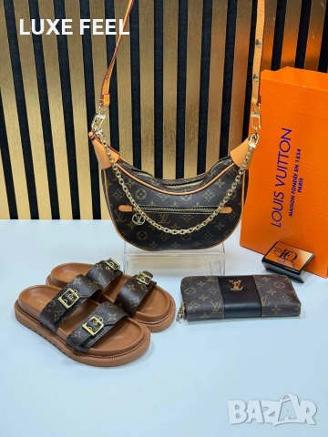 Louis Vuitton ⚜️Дамски Чехли 36-41н , снимка 12 - Чехли - 54220690