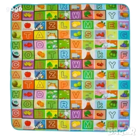 Двулицево детско килимче, Топлоизолиращо. 120х180 см и дебелина 0.5 см "Учи английски", снимка 5 - Други - 49135864