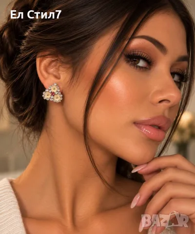 Стилни обеци  🖤, снимка 9 - Обеци - 56108417