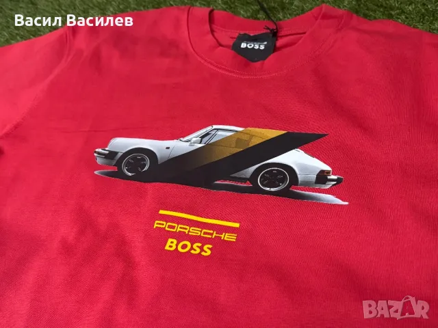 Тениска Hugo Boss x Porsche, снимка 2 - Тениски - 48704563