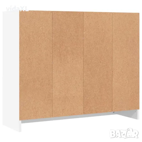 vidaXL Бюфет, бял, 91x28x75 см, инженерно дърво, снимка 8 - Бюфети - 56148033