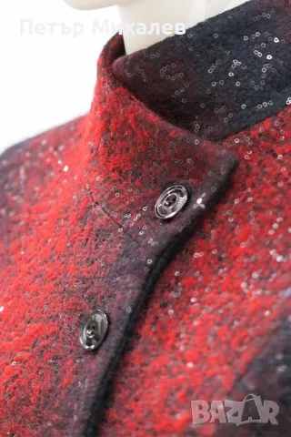 ПРОМО Топло вълнено палто, снимка 4 - Якета - 47809030