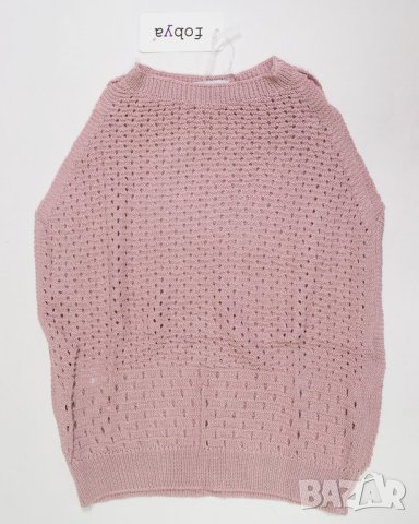 Розов топ с ажурена плетка Fobya - S, снимка 2 - Корсети, бюстиета, топове - 42638793