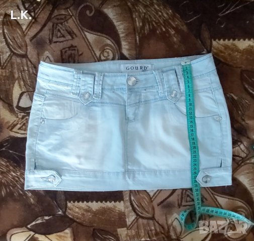 Дамска дънкова пола , снимка 3 - Поли - 37568206