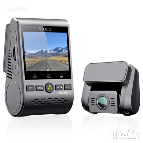 DVR за кола Viofo A129 Plus Duo-G, 1600P предна + 1080P задна, GPS, WiFi