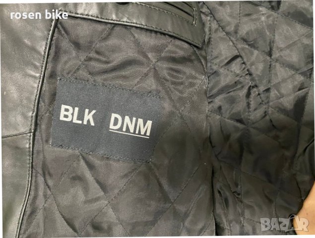 ''BLK DNM Leather Biker Jacket''оригинално кожено яке М размер, снимка 3 - Якета - 38498146