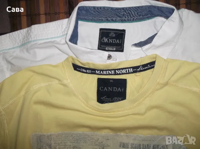 Тениска и риза CANDA  мъжки,3ХЛ, снимка 1 - Тениски - 50101493