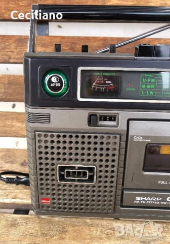 Радиокасетофон Sharp GF-8080E  Japan, снимка 6 - Радиокасетофони, транзистори - 52621500