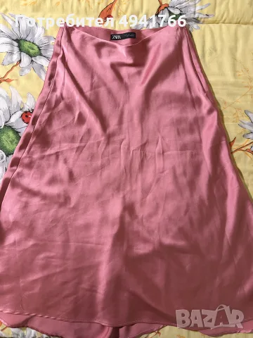 Сатенена пола Zara, снимка 2 - Поли - 55996052