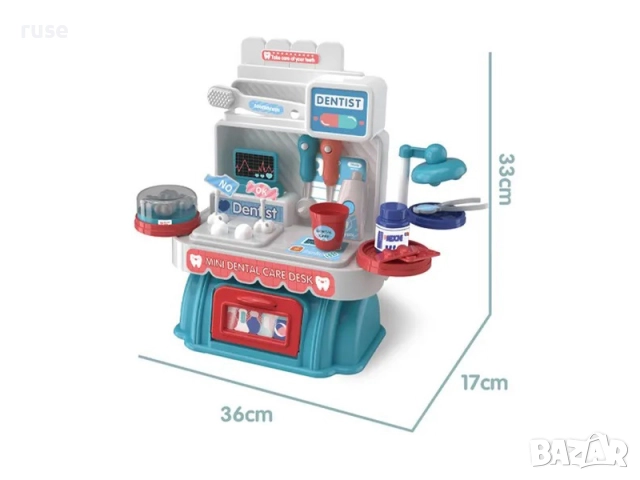 НОВИ! Детски мини зъболекарски кабинет Bowa 32 части, снимка 3 - Други - 52817537