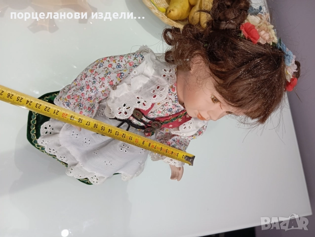 Порцеланова колекционерска кукла със метална стойка , снимка 12 - Антикварни и старинни предмети - 52690344