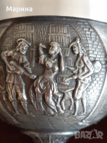 Чаши за вино от калай Antik*Vintage#91, снимка 10 - Антикварни и старинни предмети - 52010206