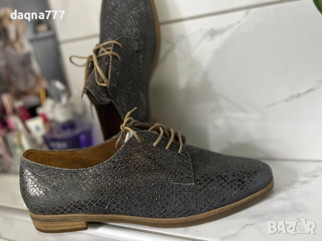 Естествена кожа Gabor обувки/ оксфордки 41-42 но, снимка 3 - Дамски елегантни обувки - 52544443
