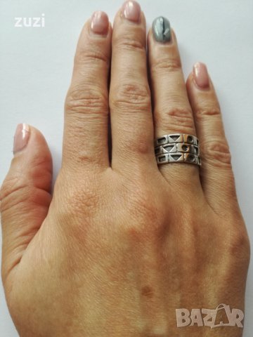 Масивен Сребърен пръстен , халка -  925 сребро