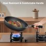 Нов Универсален Тиган Незалепващ 23см за Индукция с Термоиндикатор за кухня готвене дом, снимка 3