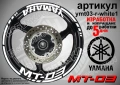 Yamaha MT-03 кантове + надписи за джанти, снимка 9